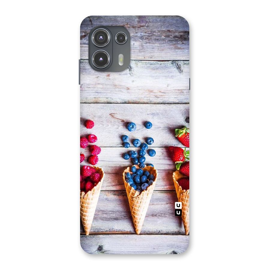 Cone Fruits Design Back Case for Motorola Edge 20 Fusion