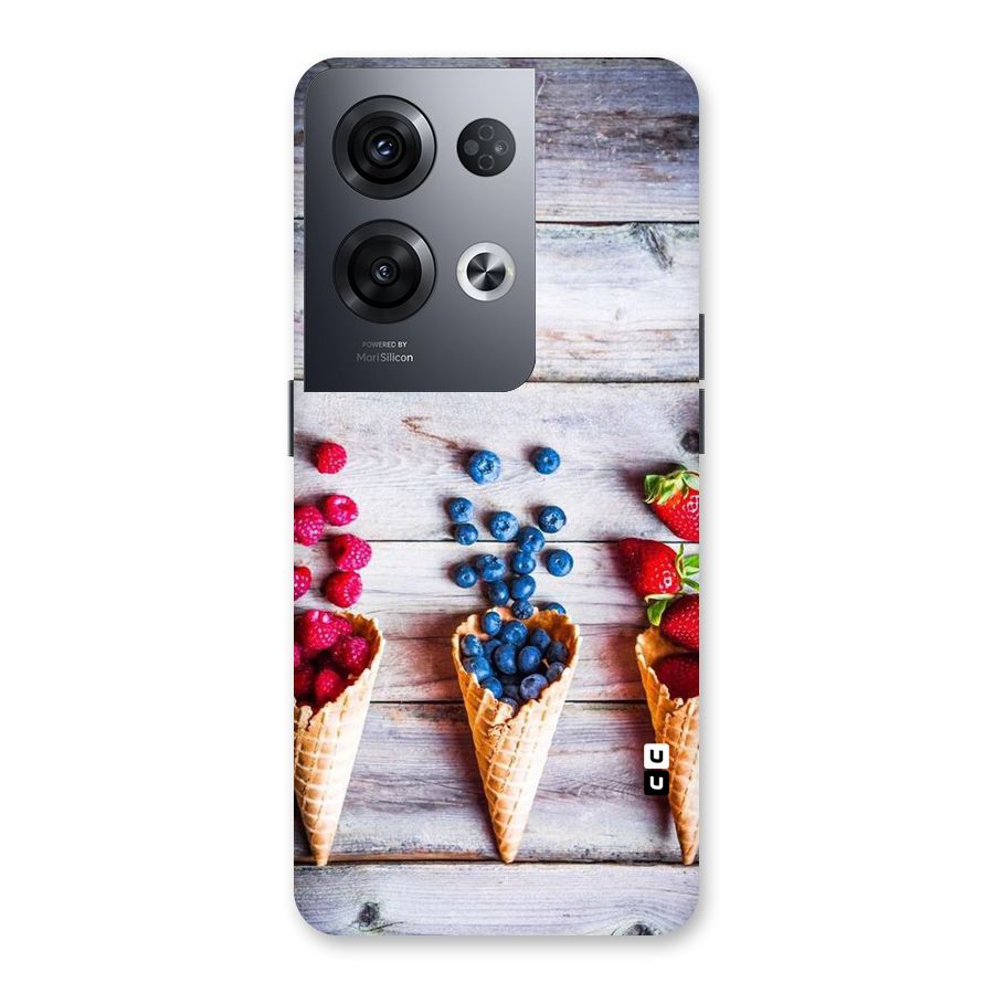 Cone Fruits Design Back Case for Oppo Reno8 Pro 5G