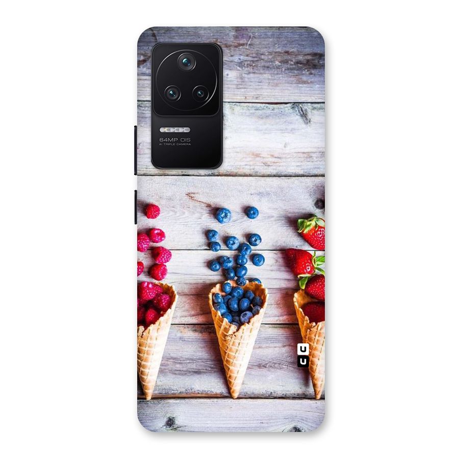 Cone Fruits Design Back Case for Poco F4 5G