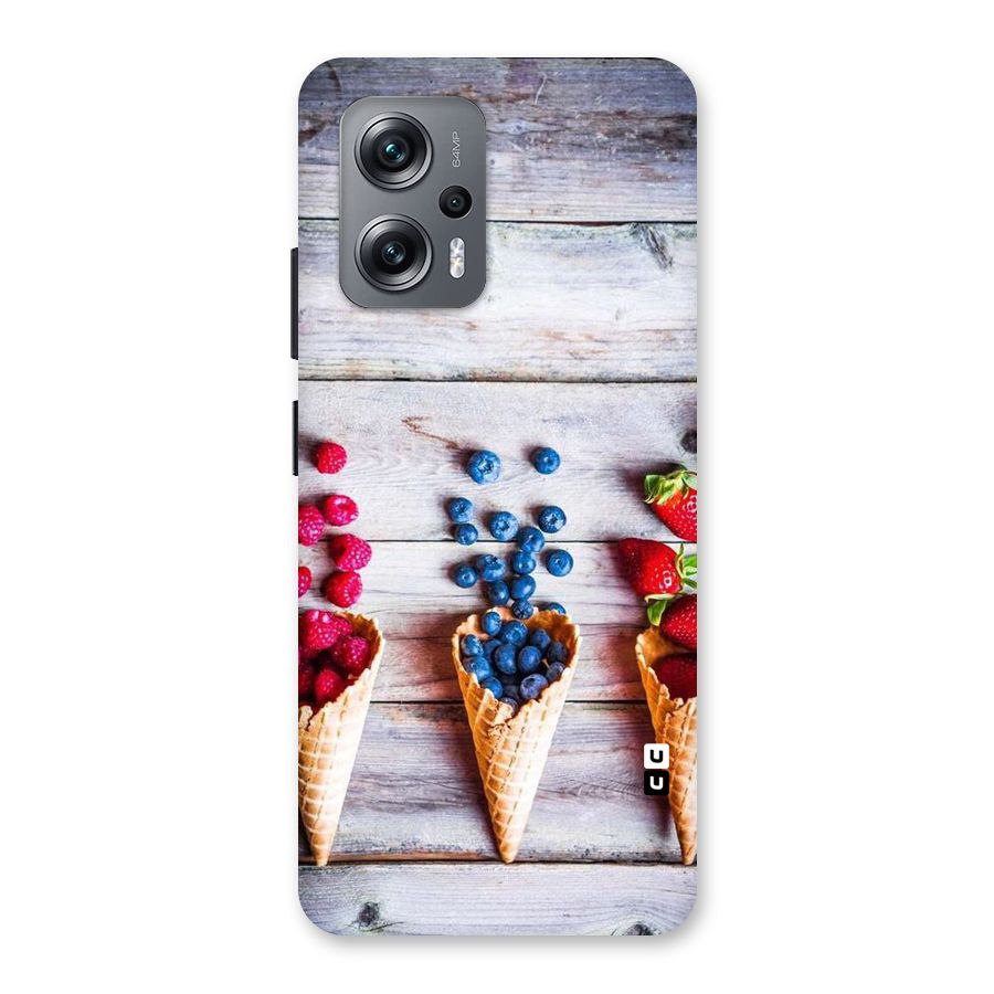 Cone Fruits Design Back Case for Redmi K50i