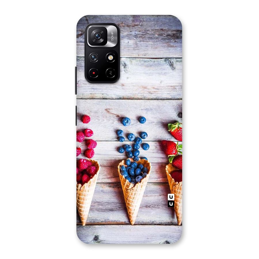 Cone Fruits Design Back Case for Redmi Note 11T 5G