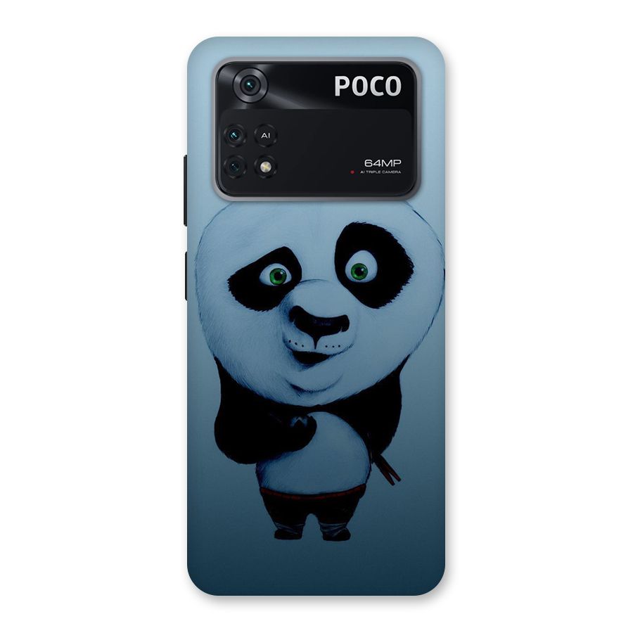 Confused Cute Panda Back Case for Poco M4 Pro 4G
