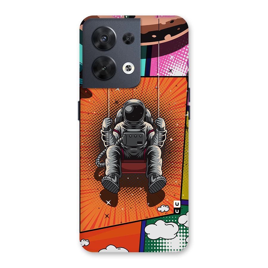 Cool Astraunaut Comic Swing Back Case for Oppo Reno8 5G