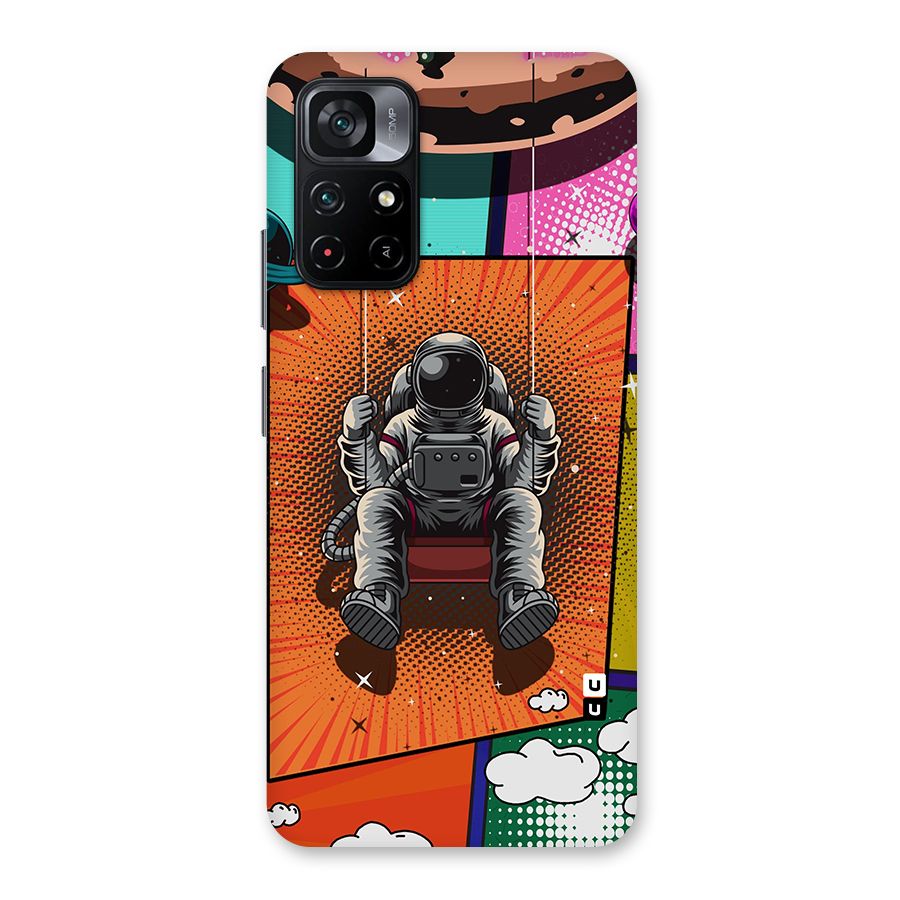 Cool Astraunaut Comic Swing Back Case for Poco M4 Pro 5G