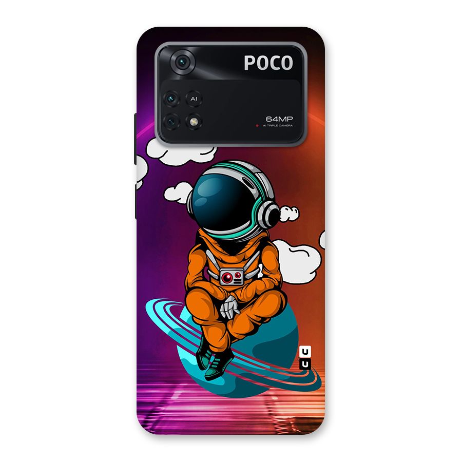 Cool Astraunaut Relaxing Back Case for Poco M4 Pro 4G