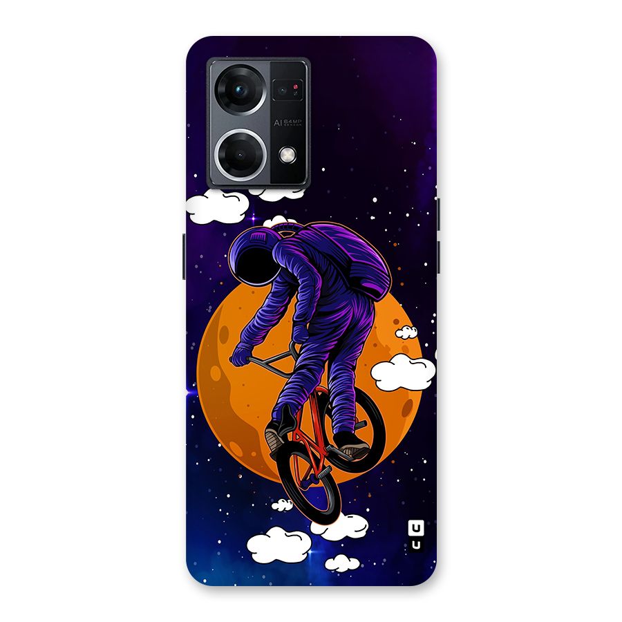 Cool Astro Cyclist Glass Back Case for Oppo F21 Pro 5G