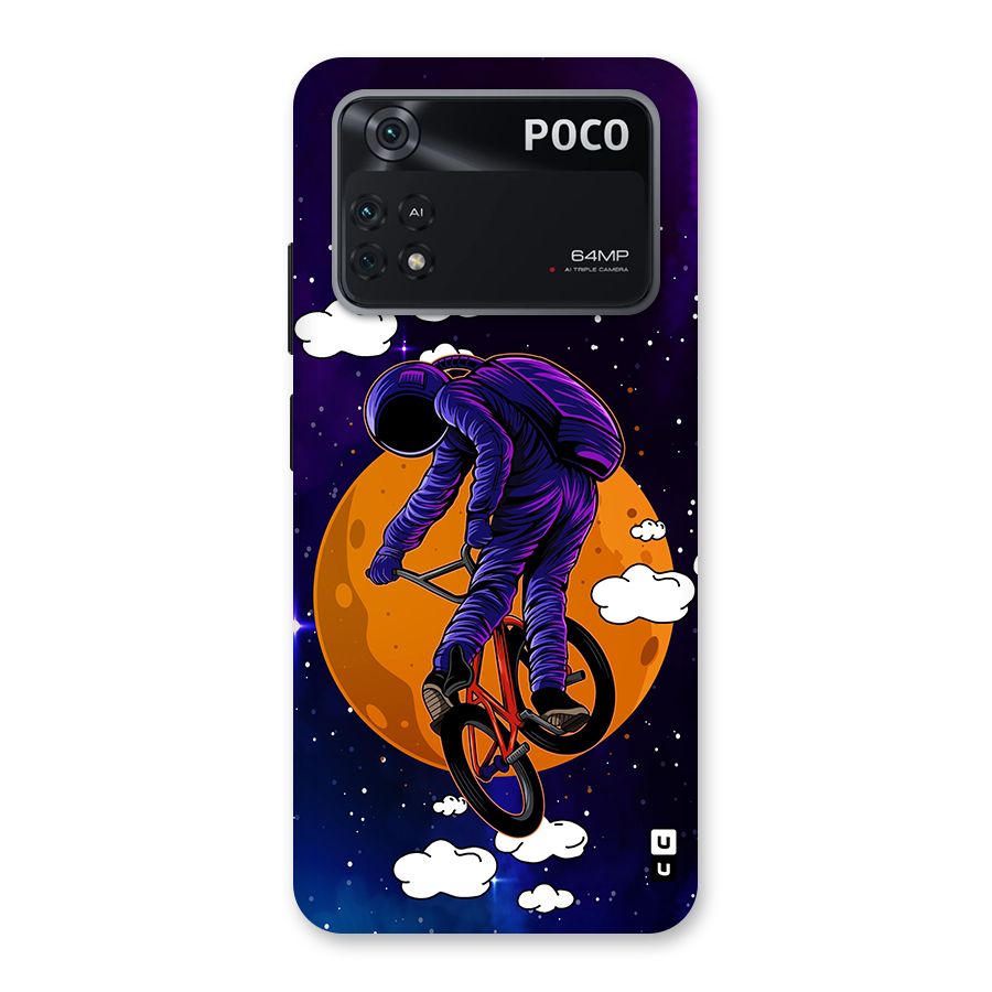 Cool Astro Cyclist Back Case for Poco M4 Pro 4G