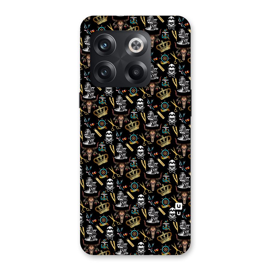 Cool Barber Pattern Back Case for OnePlus 10T