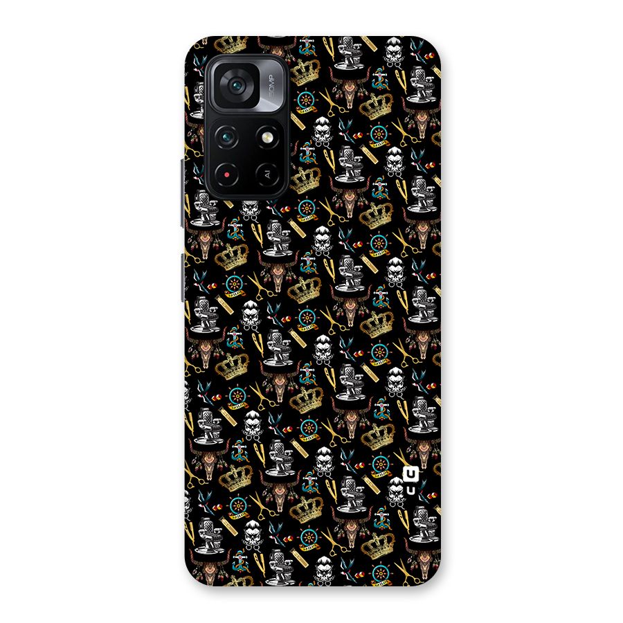 Cool Barber Pattern Back Case for Poco M4 Pro 5G