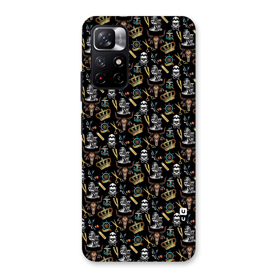 Cool Barber Pattern Back Case for Redmi Note 11T 5G