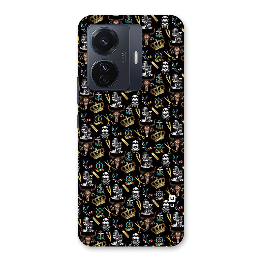 Cool Barber Pattern Back Case for Vivo T1 Pro