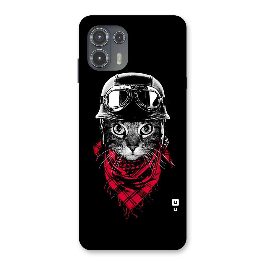 Cool Biker Cat Back Case for Motorola Edge 20 Fusion