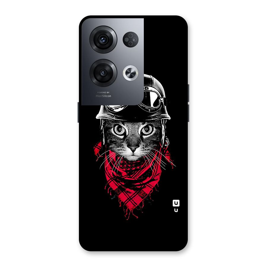 Cool Biker Cat Back Case for Oppo Reno8 Pro 5G