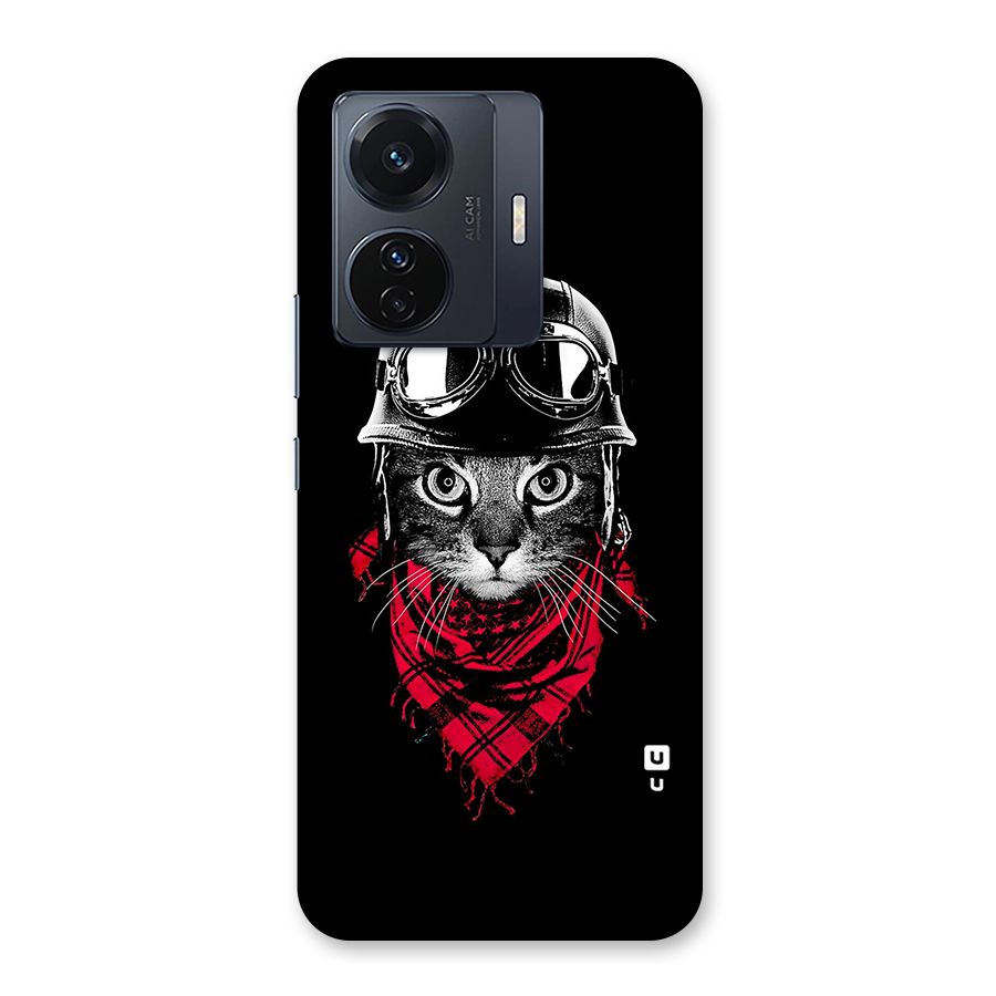 Cool Biker Cat Back Case for Vivo T1 Pro