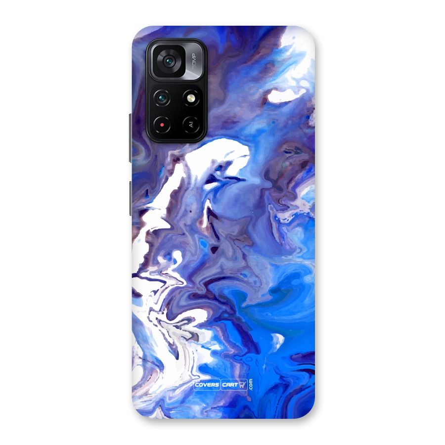 Cool Blue Marble Texture Back Case for Poco M4 Pro 5G