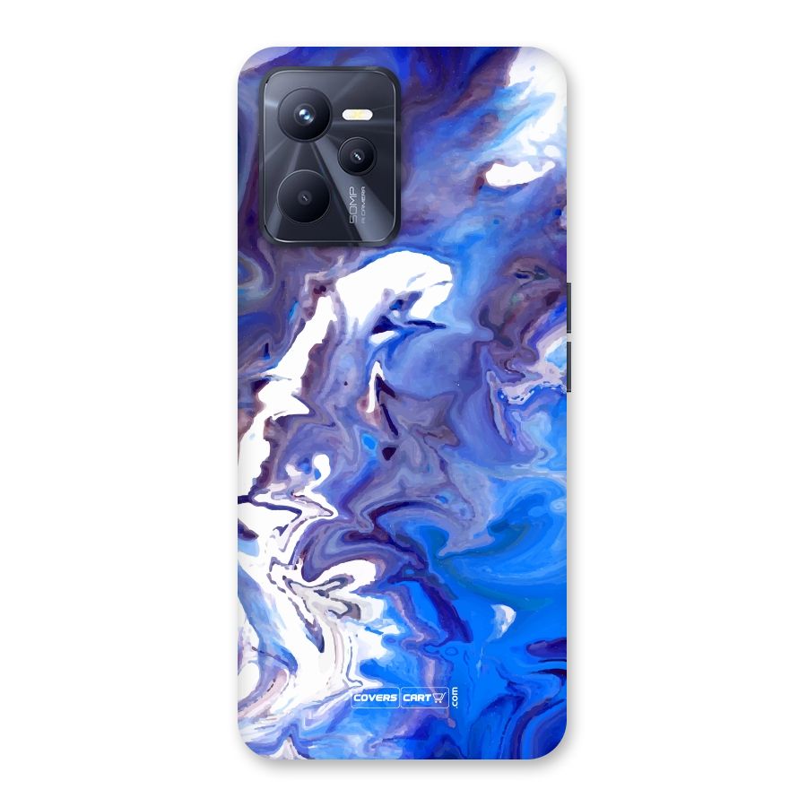 Cool Blue Marble Texture Back Case for Realme C35
