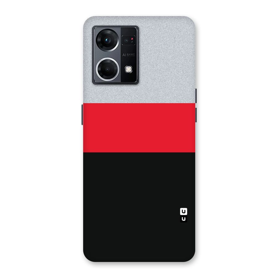 Cool Melange Stripe Glass Back Case for Oppo F21 Pro 5G