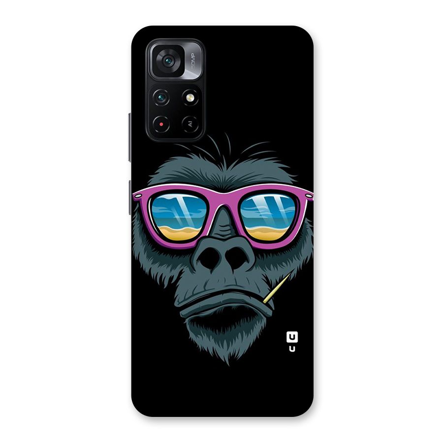 Cool Monkey Beach Sunglasses Back Case for Poco M4 Pro 5G