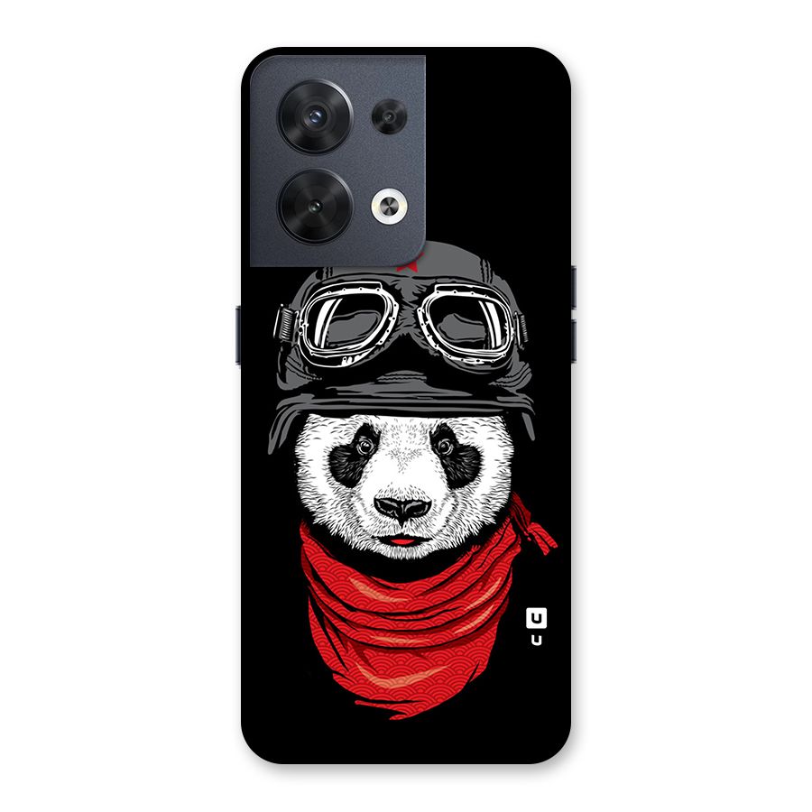 Cool Panda Soldier Art Back Case for Oppo Reno8 5G
