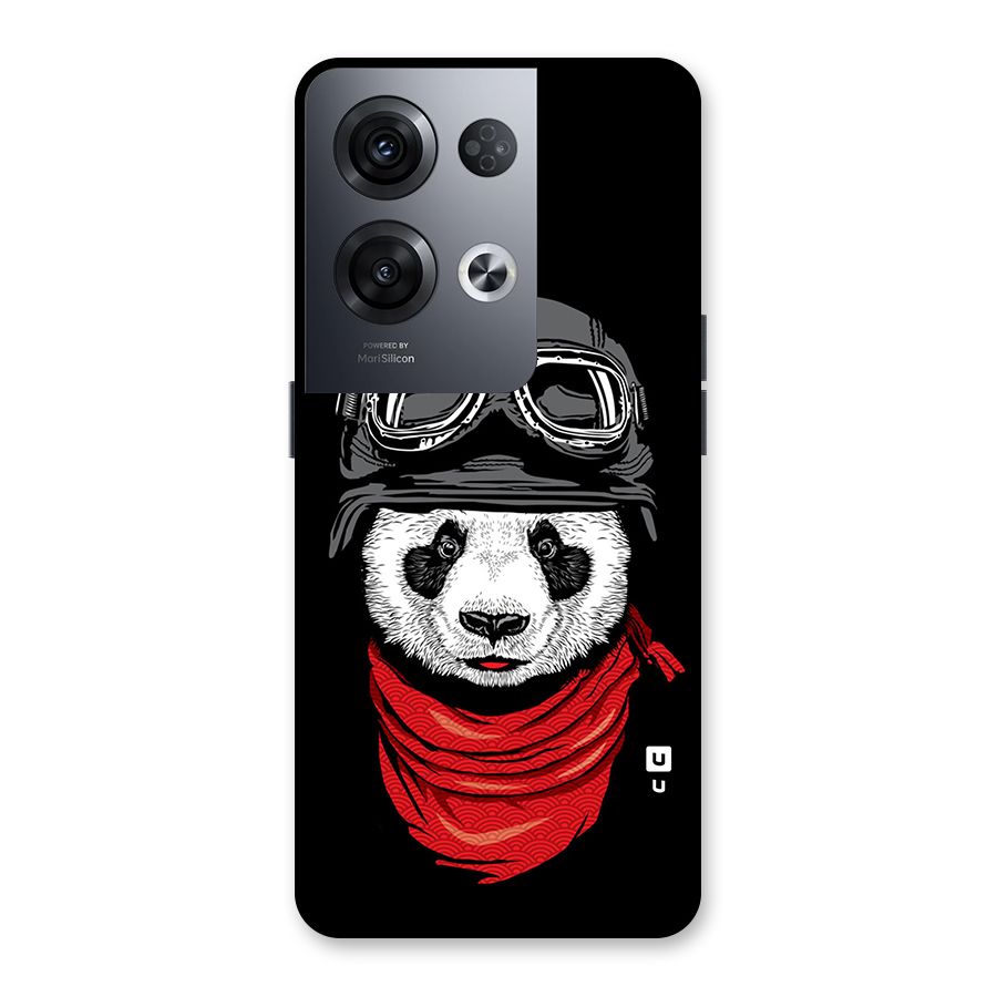 Cool Panda Soldier Art Back Case for Oppo Reno8 Pro 5G