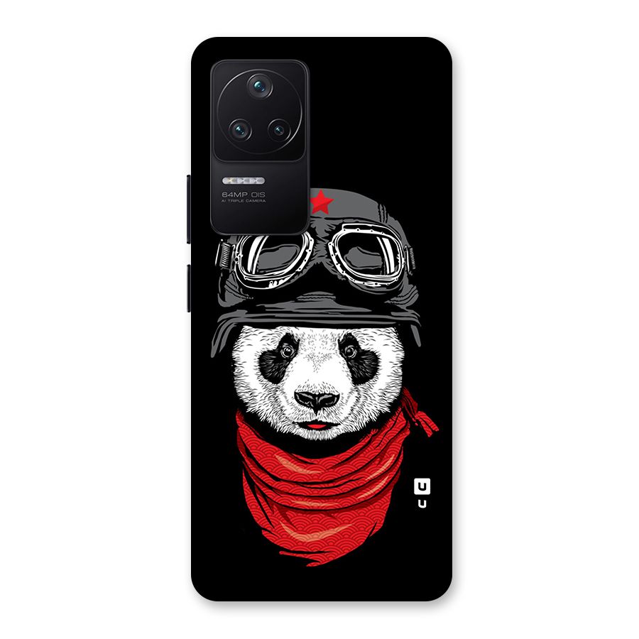Cool Panda Soldier Art Back Case for Poco F4 5G