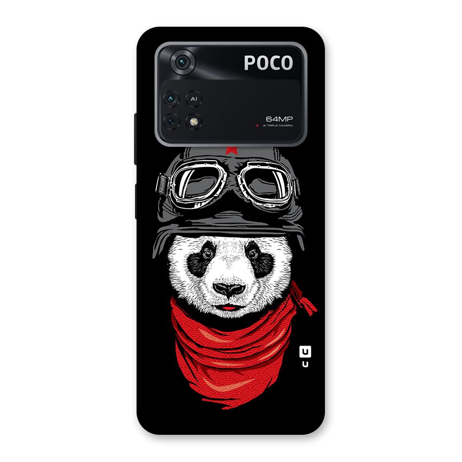 Cool Panda Soldier Art Back Case for Poco M4 Pro 4G