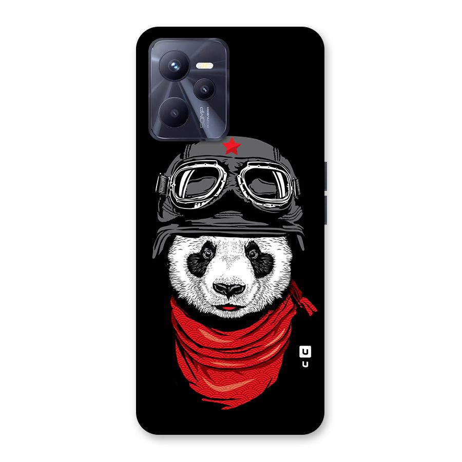 Cool Panda Soldier Art Back Case for Realme C35