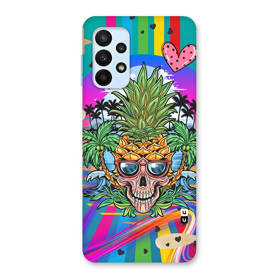 Cool Pineapple Skull Back Case for Galaxy A23
