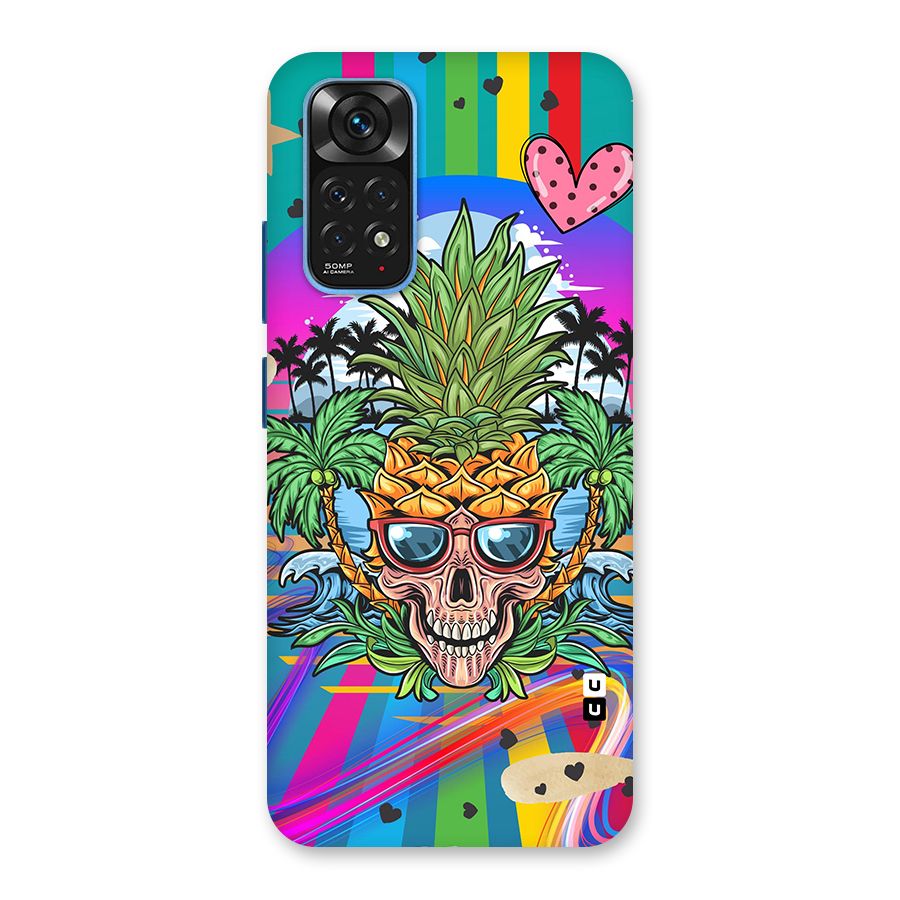 Cool Pineapple Skull Back Case for Redmi Note 11S