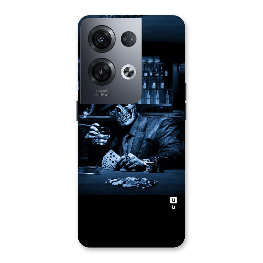 Cool Skull Cards Back Case for Oppo Reno8 Pro 5G