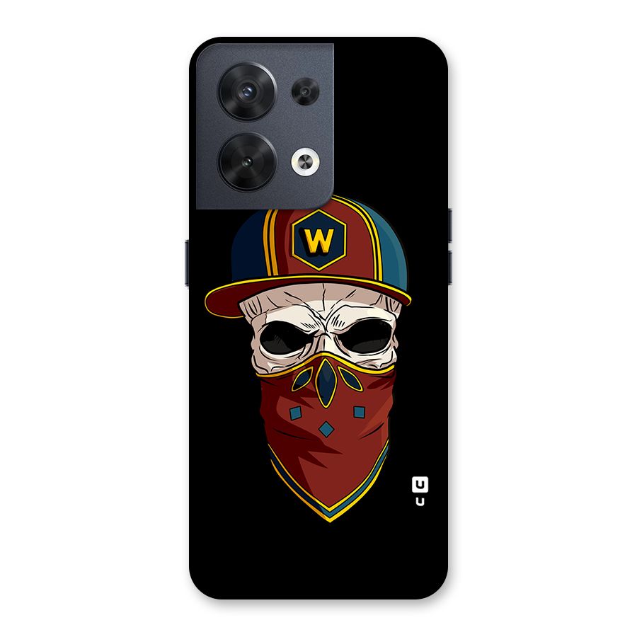 Cool Skull Mask Cap Back Case for Oppo Reno8 5G