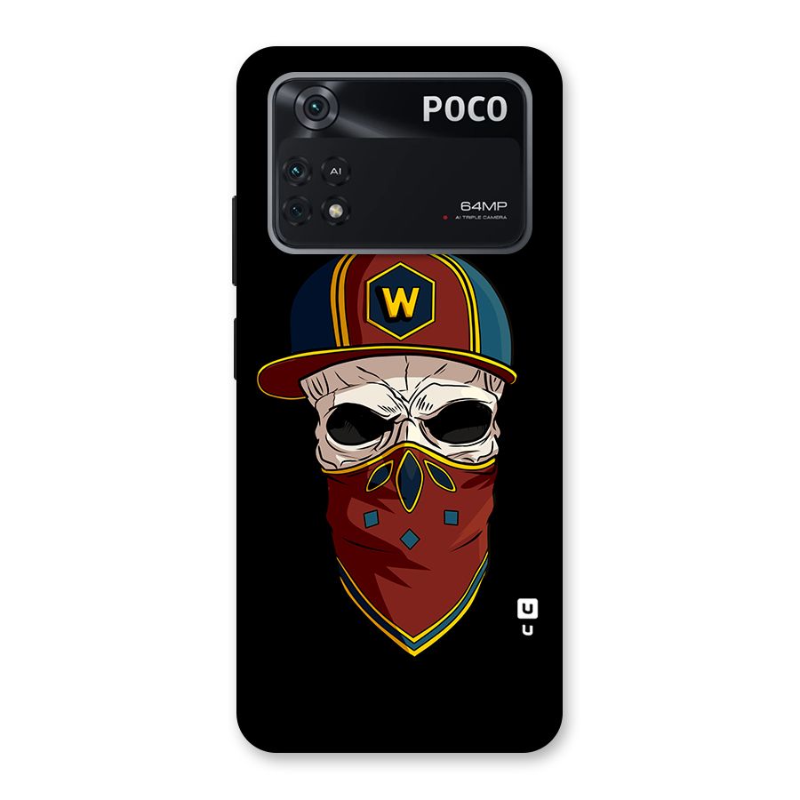 Cool Skull Mask Cap Back Case for Poco M4 Pro 4G