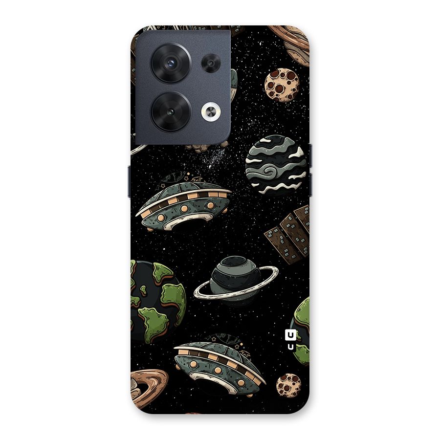 Cosmos Night Sky Anime Pattern Back Case for Oppo Reno8 5G