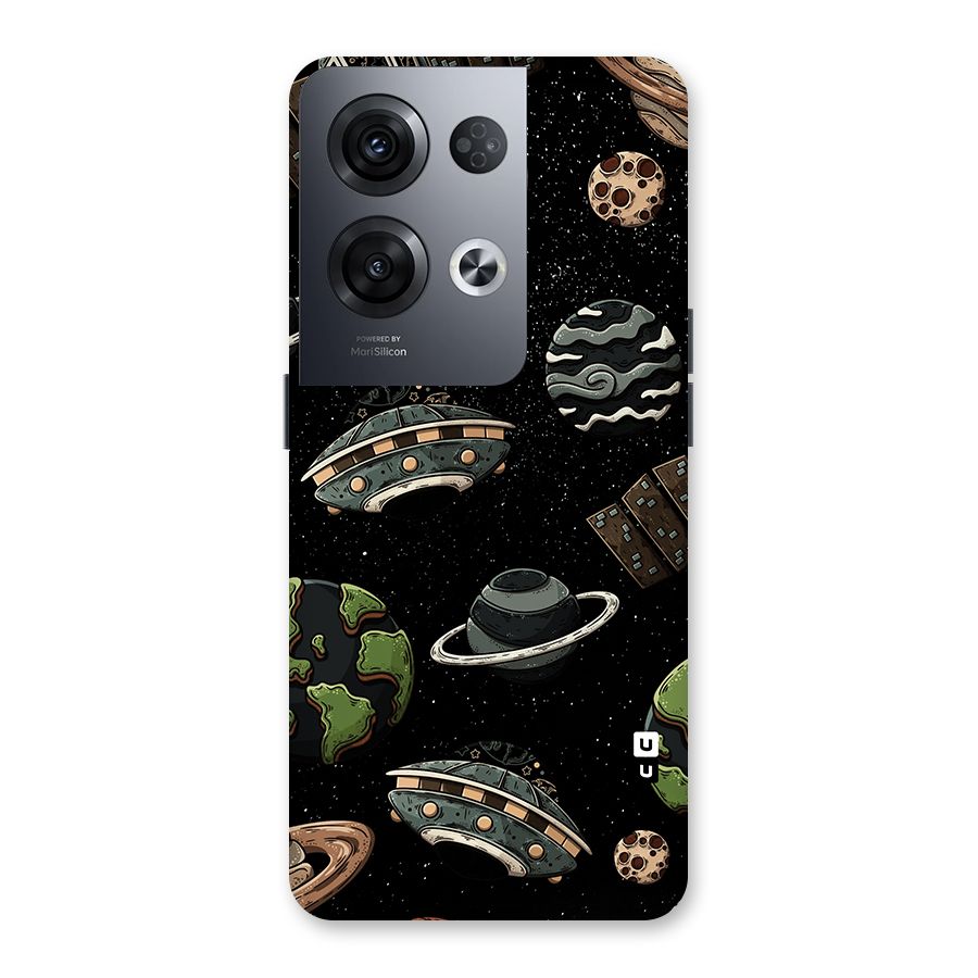 Cosmos Night Sky Anime Pattern Back Case for Oppo Reno8 Pro 5G