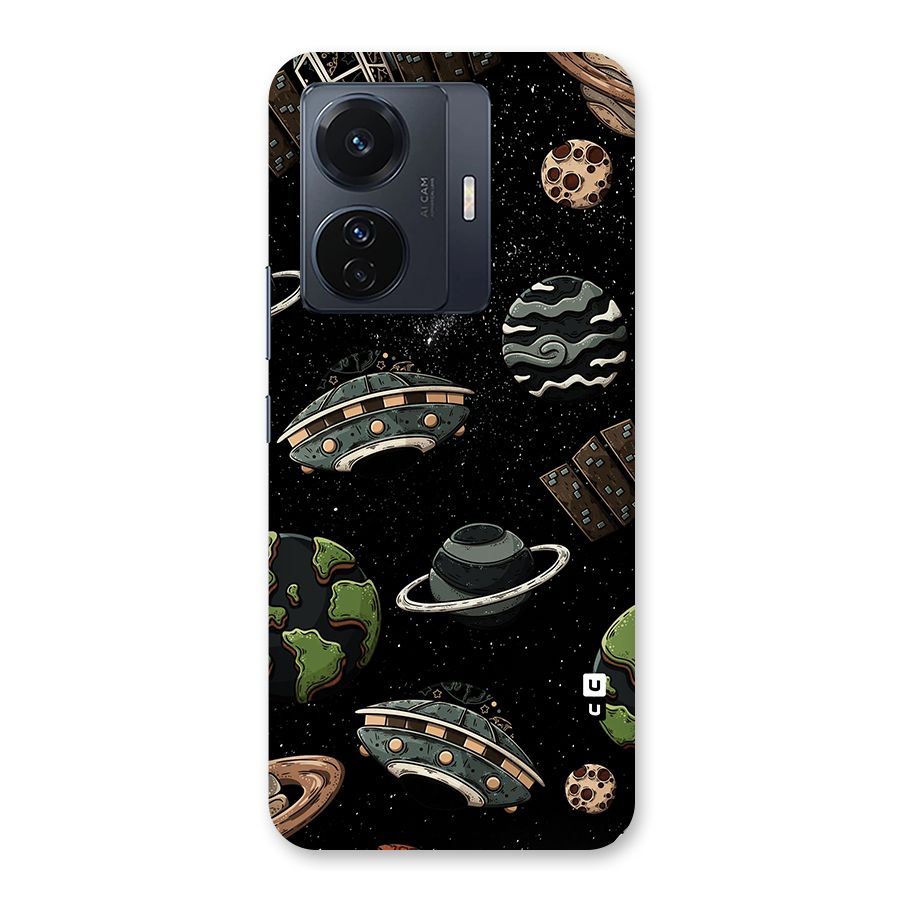 Cosmos Night Sky Anime Pattern Back Case for Vivo T1 Pro