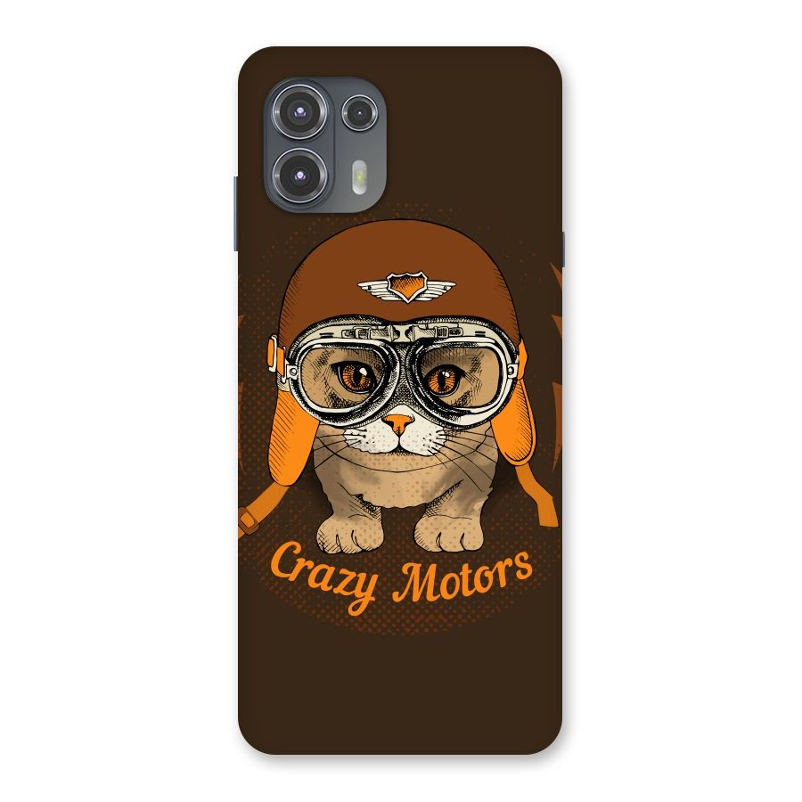 Crazy cat Back Case for Motorola Edge 20 Fusion