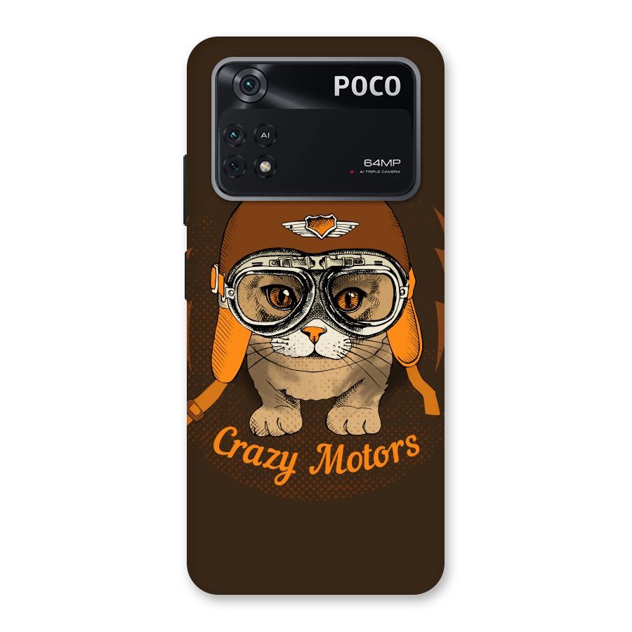 Crazy cat Back Case for Poco M4 Pro 4G