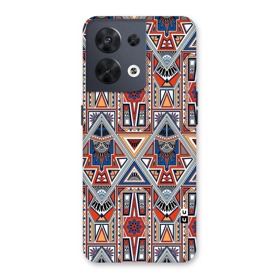 Creative Aztec Art Back Case for Oppo Reno8 5G