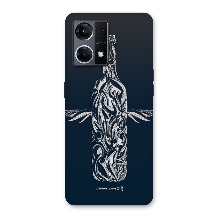 Creative Bottle Glass Back Case for Oppo F21 Pro 5G