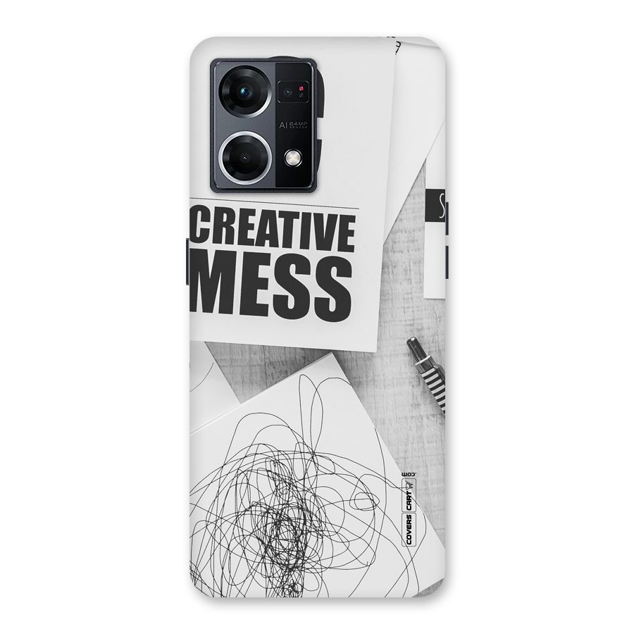 Creative Mess Glass Back Case for Oppo F21 Pro 5G