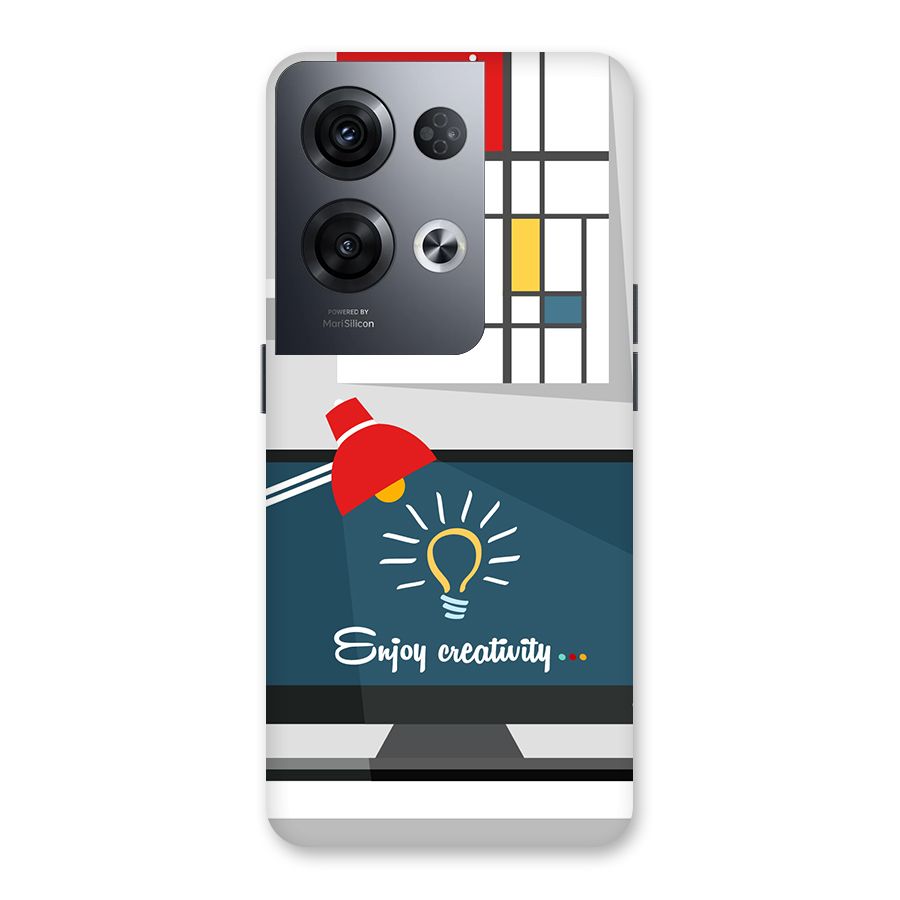 Creative Workspace Design Back Case for Oppo Reno8 Pro 5G
