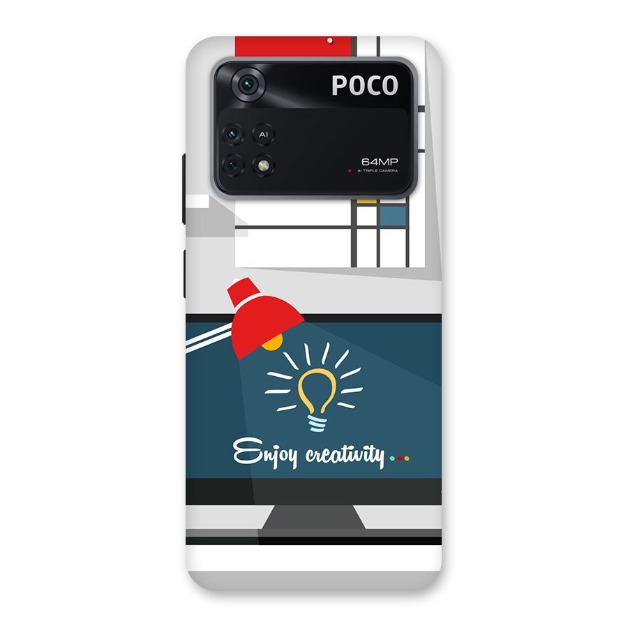 Creative Workspace Design Back Case for Poco M4 Pro 4G
