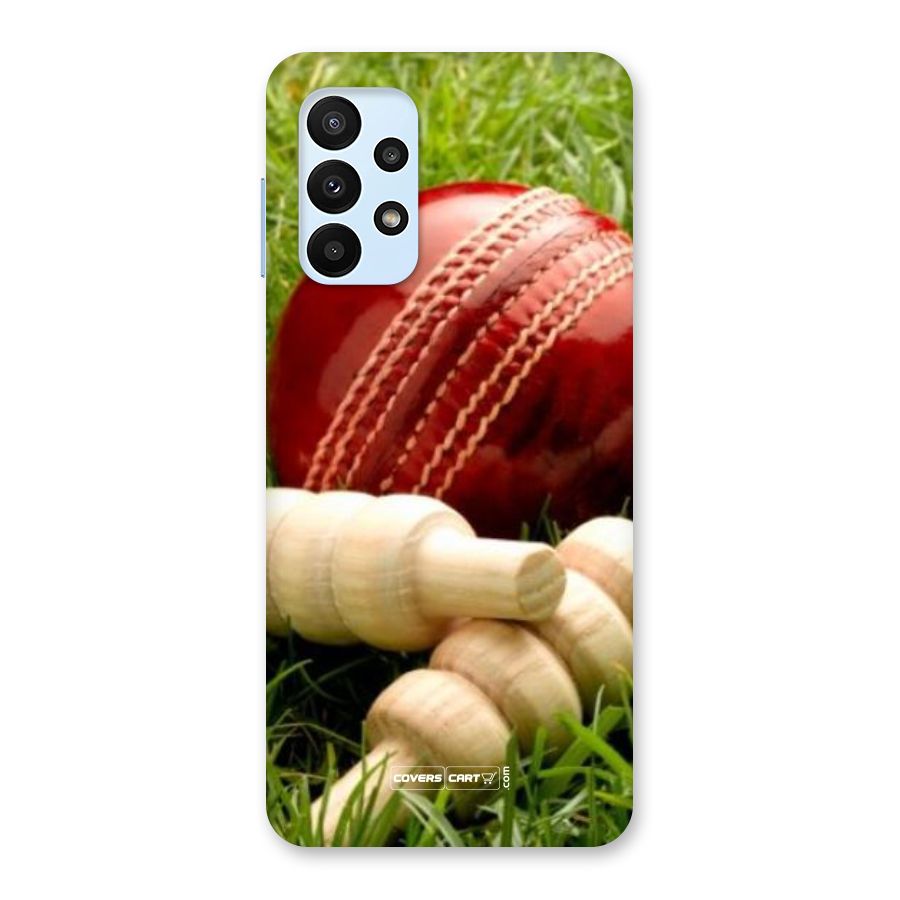 Cricket Ball and Stumps Back Case for Galaxy A23