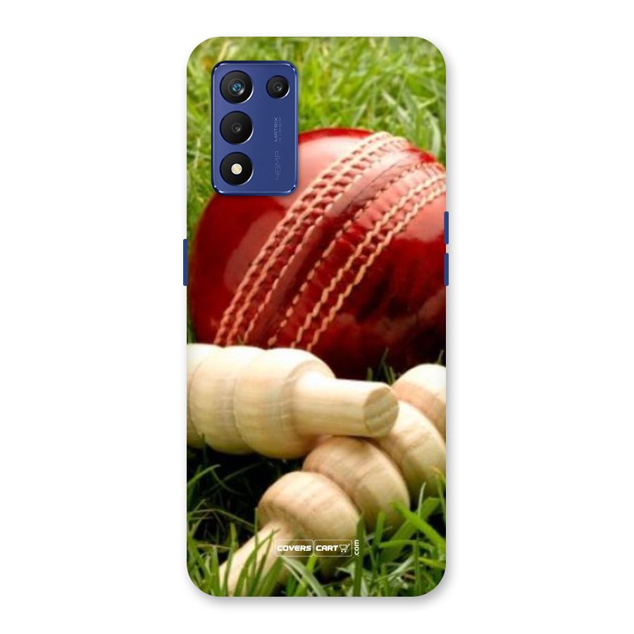 Cricket Ball and Stumps Back Case for Realme 9 5G Speed
