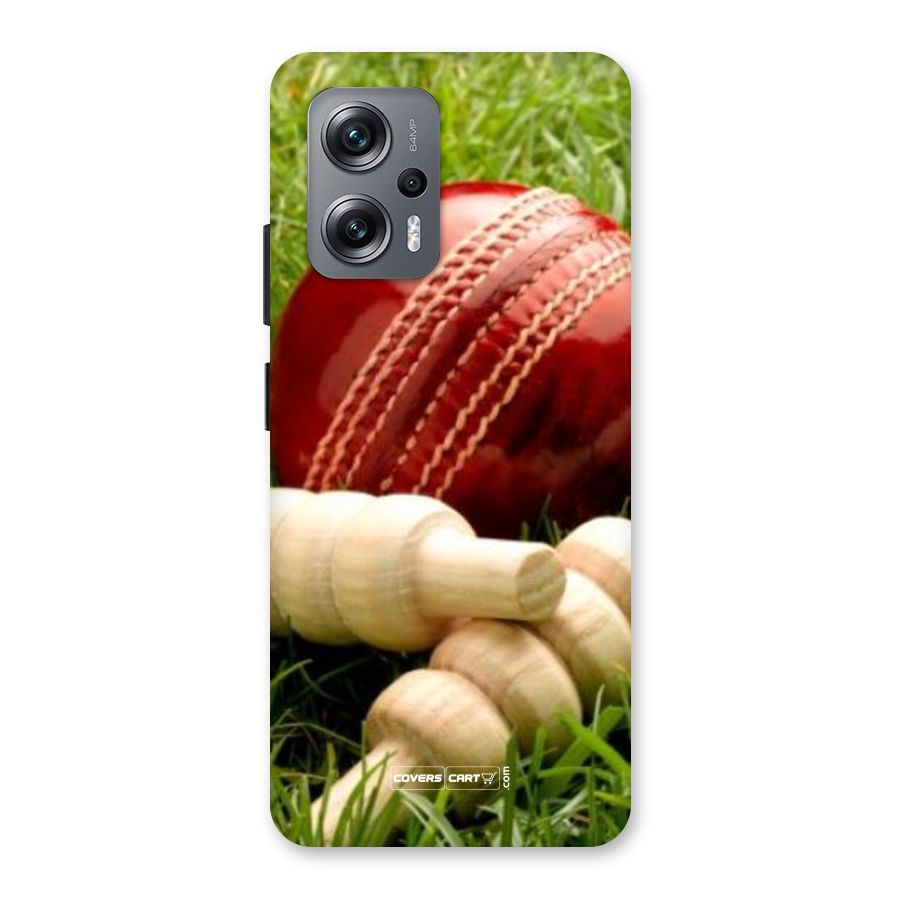 Cricket Ball and Stumps Back Case for Redmi K50i