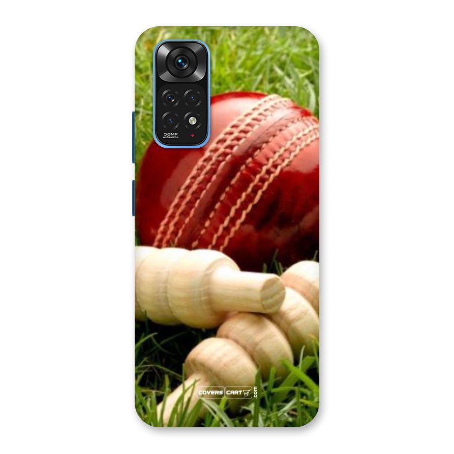 Cricket Ball and Stumps Back Case for Redmi Note 11S