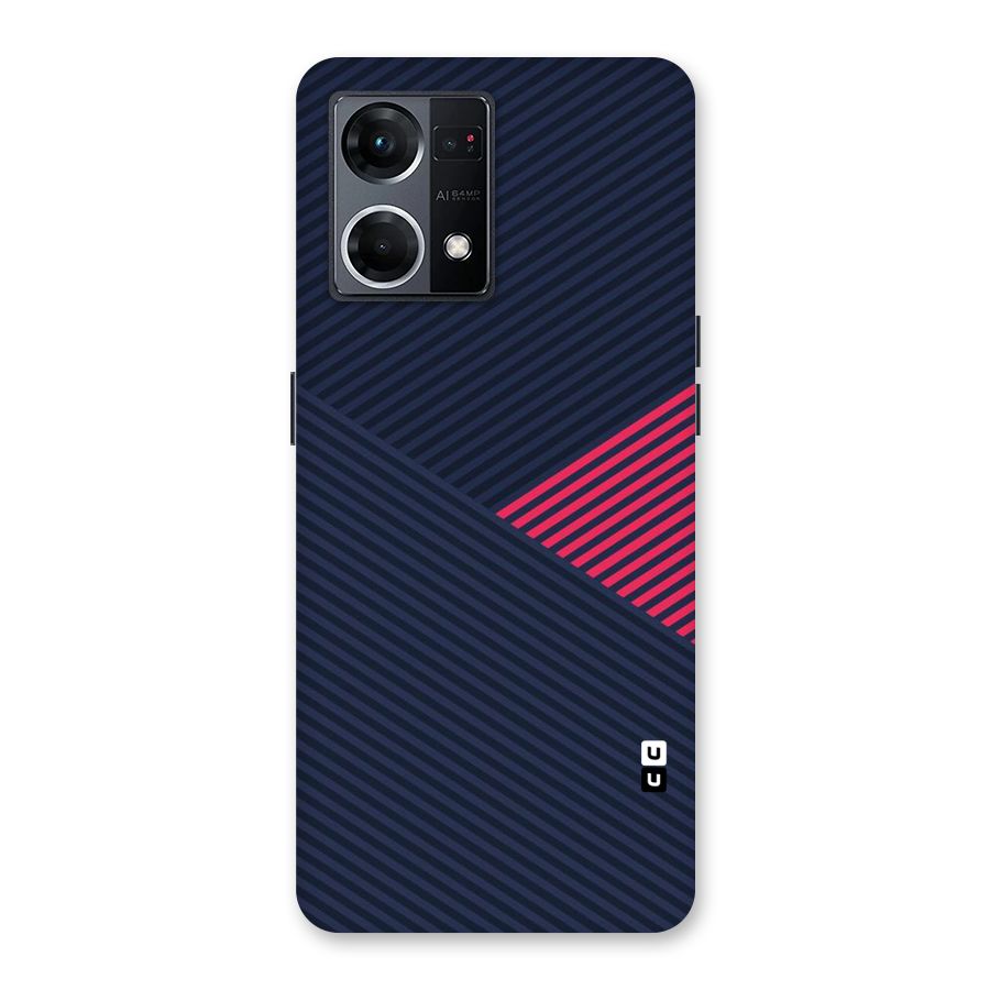 Criscros Stripes Glass Back Case for Oppo F21 Pro 5G