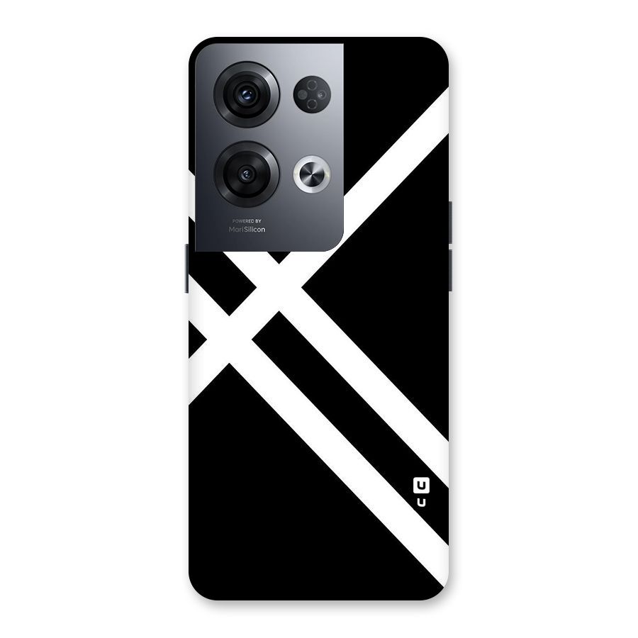 CrissCross Lines Back Case for Oppo Reno8 Pro 5G