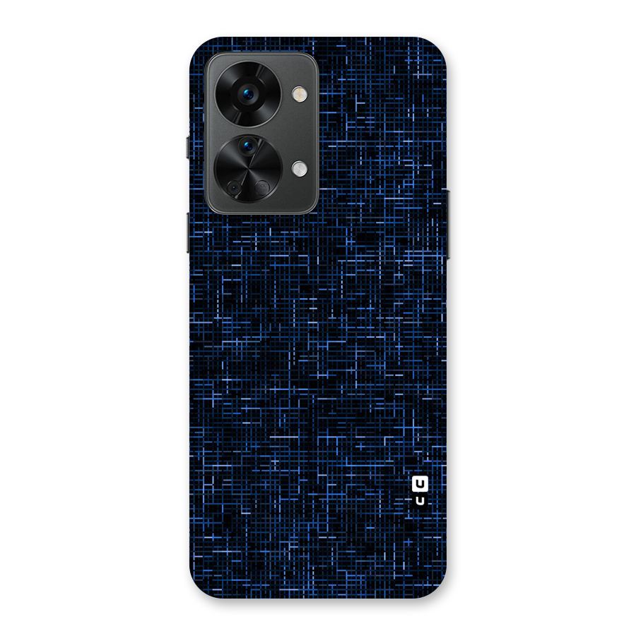 Criss Cross Blue Pattern Back Case for OnePlus Nord 2T