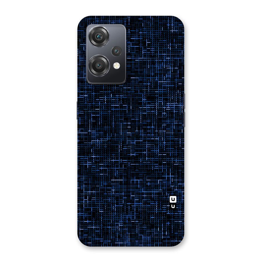 Criss Cross Blue Pattern Back Case for OnePlus Nord CE 2 Lite 5G